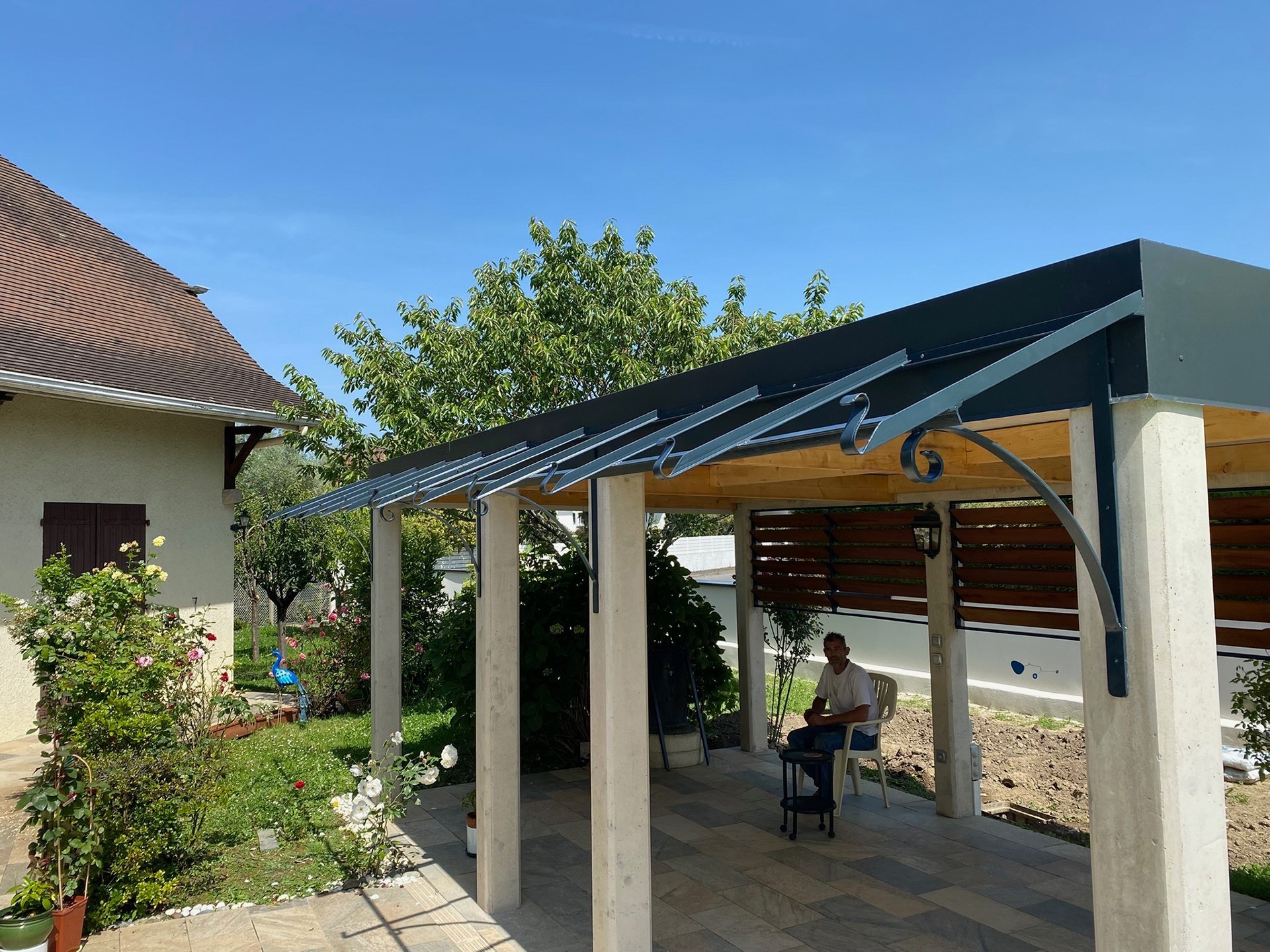 Marquise acier et verre – Pau 64