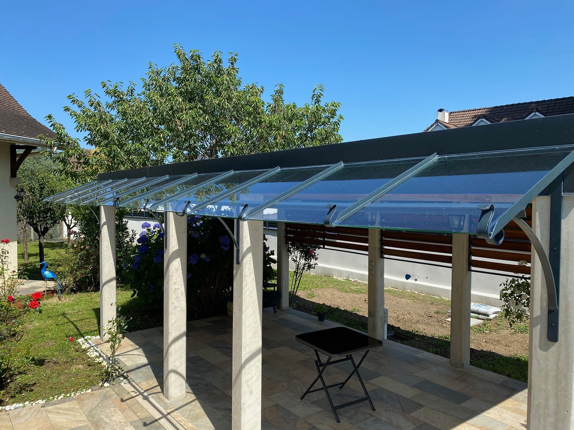 Marquise acier et verre – Pau 64