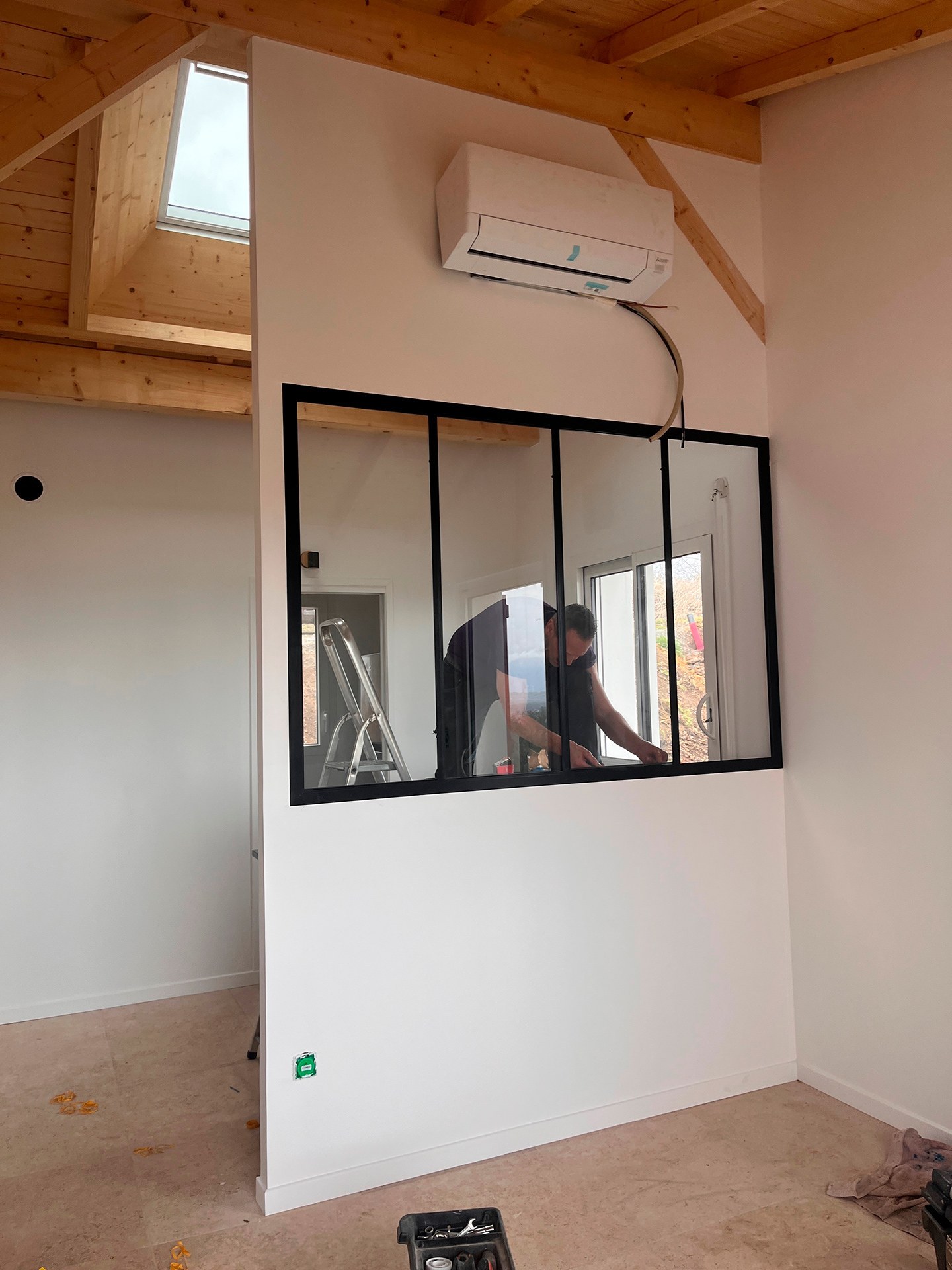 Pose verrière intérieure acier et verre – Pau 64