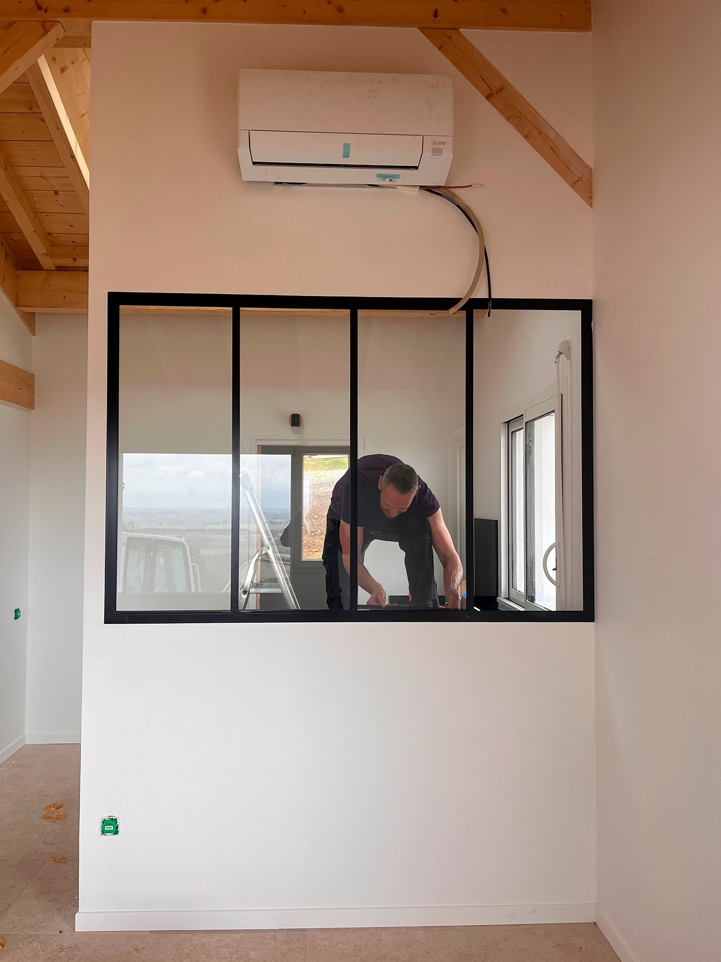 Pose verrière intérieure acier et verre – Pau 64