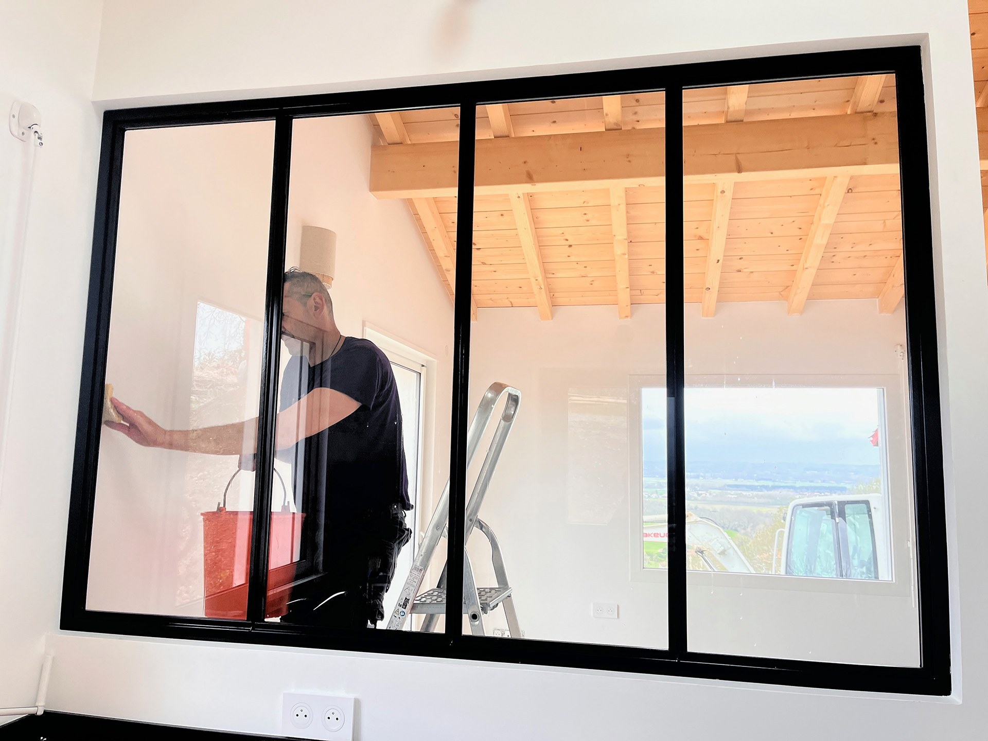 Pose verrière intérieure acier et verre – Pau 64