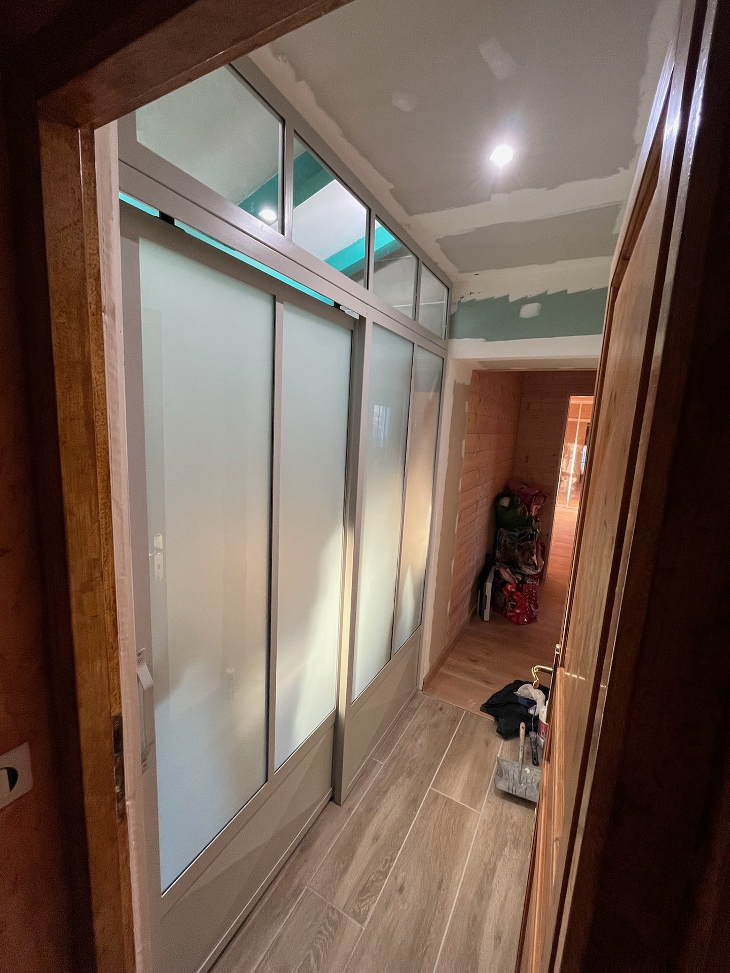 Verrière intérieure acier et verre avec porte – Pau 64