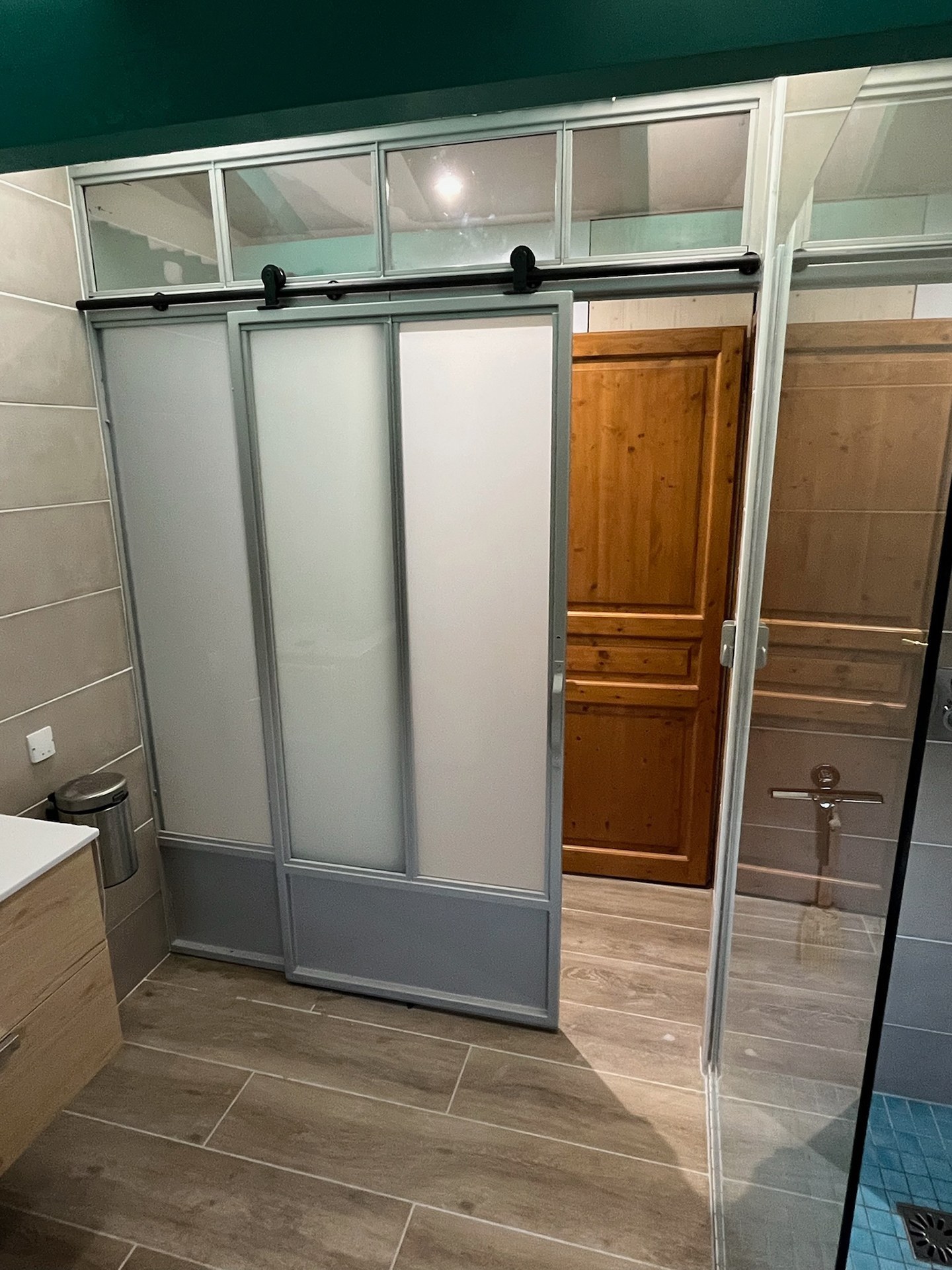 Verrière intérieure acier et verre avec porte – Pau 64