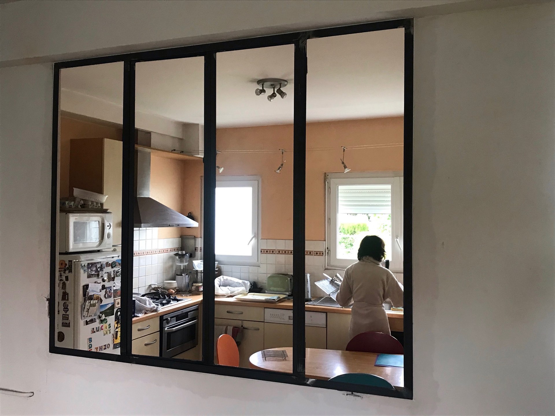 Verrière intérieure ouvrante acier et verre – Pau 64