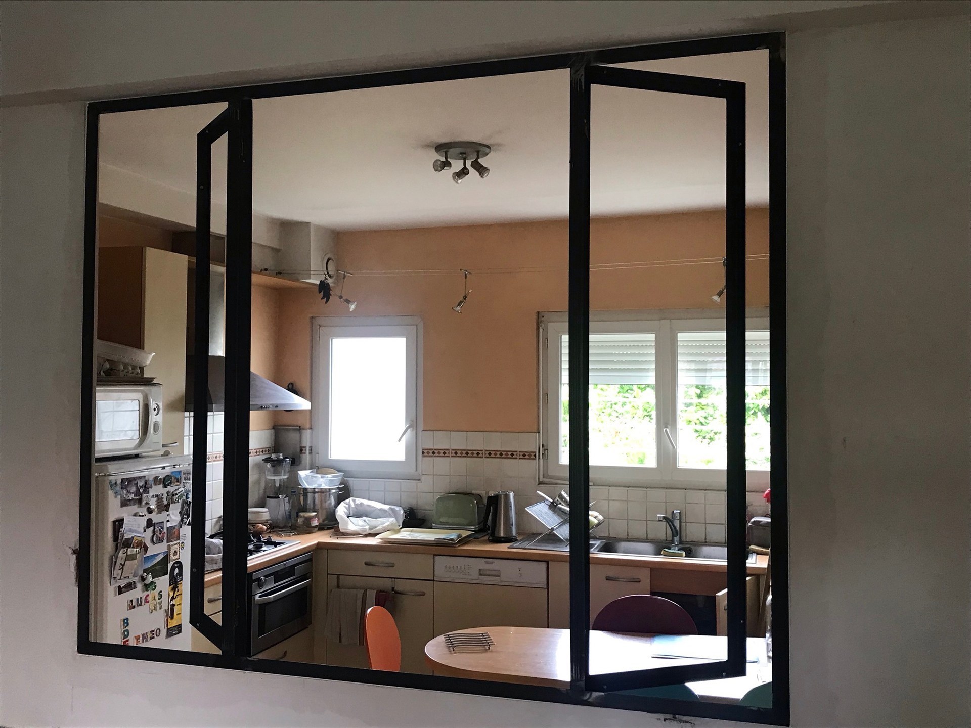 Verrière intérieure ouvrante acier et verre – Pau 64